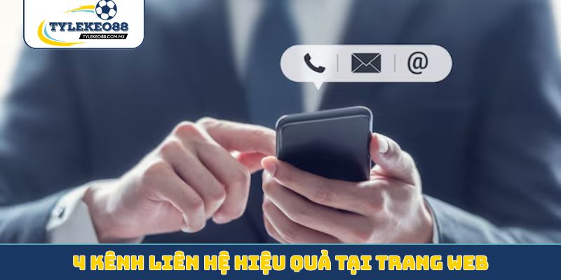 4 kênh liên hệ hiệu quả tại trang web