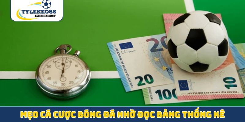 Mẹo cá cược bóng đá nhờ đọc bảng thống kê