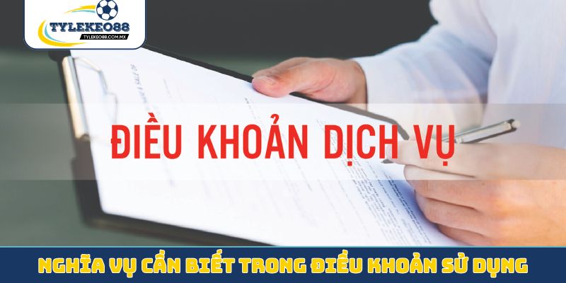 Nghĩa vụ cần biết trong điều khoản sử dụng