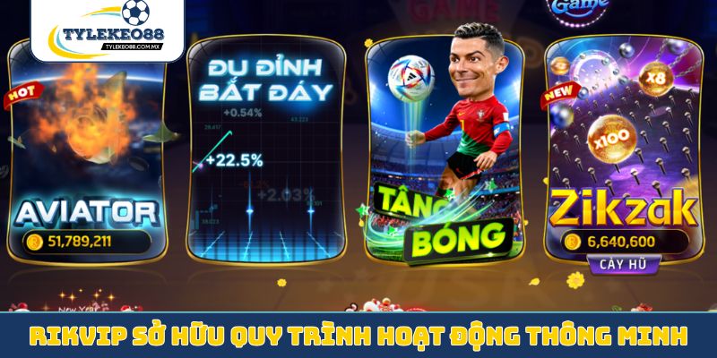 Rikvip sở hữu quy trình hoạt động thông minh